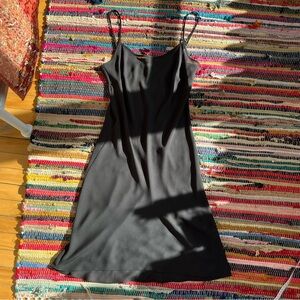 Black Silk Slip Dress